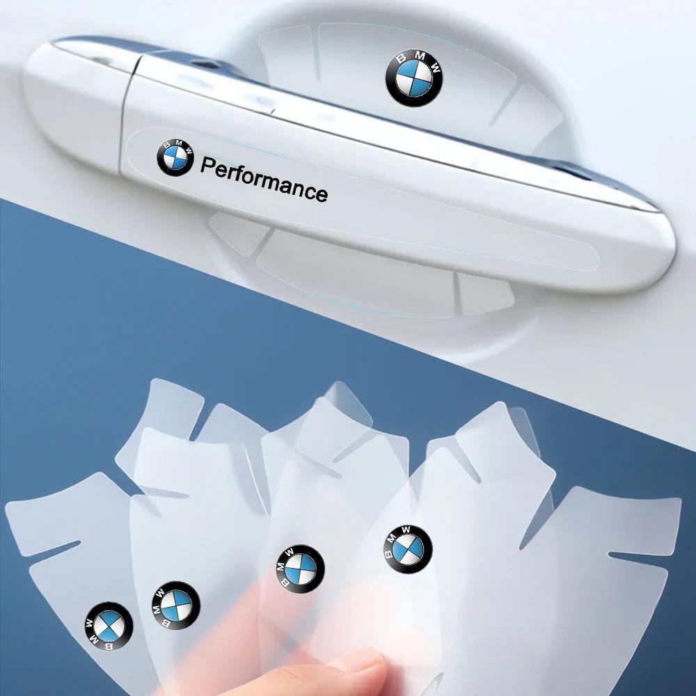 T108pcs Transparent Car Door Handle Anti Scratches Protector Film Sticker For BMW M Performance E36 E46 E39 E60 1 2 5 7 Series E87