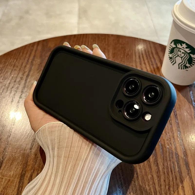 Luxusní Soft Candy tekuté silikonové pouzdro na telefon pro iPhone 11 12 13 14 15 Pro Max Plus XS X XR 7 8Plus Nárazuvzdorný zadní kryt nárazníku