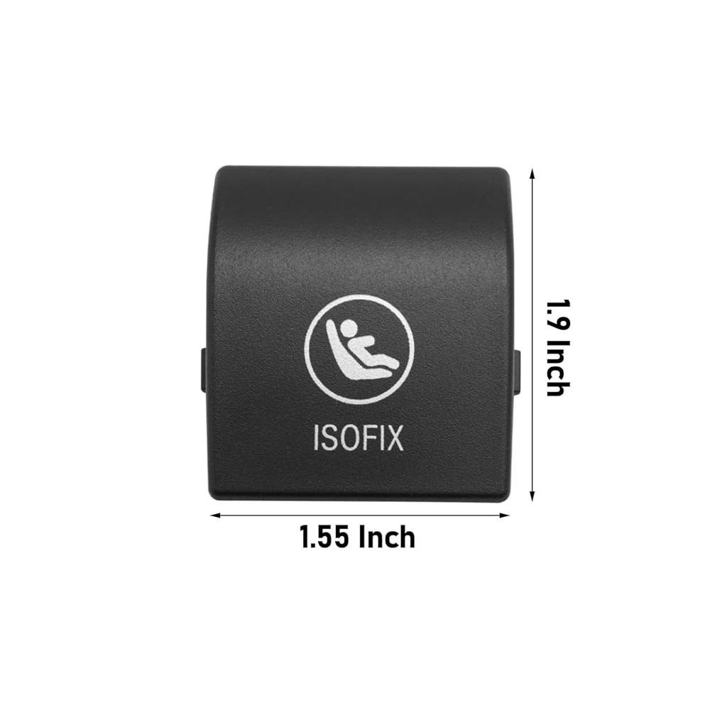 Black Child Seat Hook Anchor ISOFix Cover Cap For 19-25 BMW X5 G05 52207499786