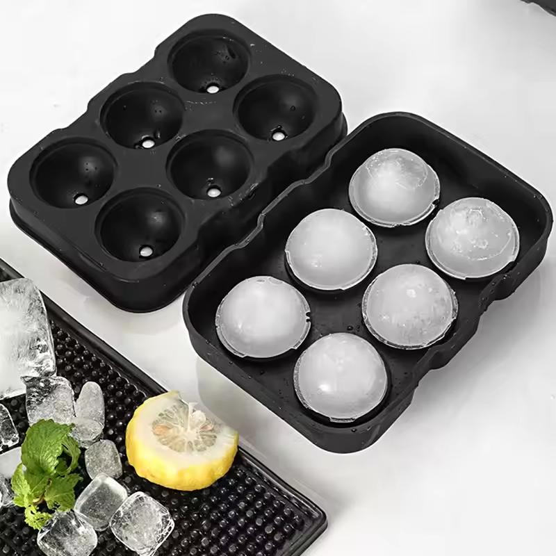 Silicone Ice Cube Molds Grid Skull Spherical Ice Molds Reusable Whiskey Ice Cube Molds Cocktail Freezer DIY Homemade Barware