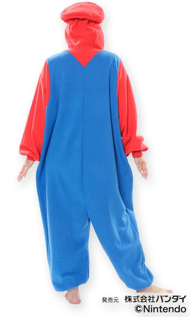 Super Mario Bros. Mario Kigurumi Costume, Unisex, One Size Fits All