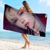F-FelixS singer Microfiber Printed Beach Towel Mountain Climbing Yoga Beach Swimming Running Absorbent Soft Towel
