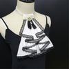 Multilayer Detachable Collar Lace Jabot For Women Daily Outfit Elegant Faux Collar Neckpiece for Formal Business Evnet