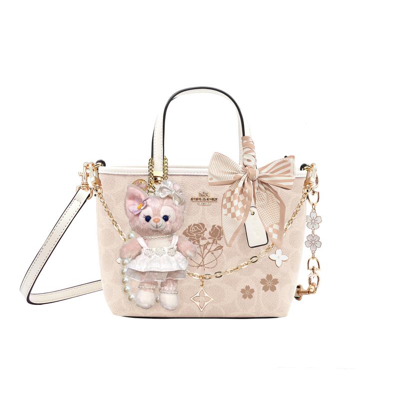 

COACH handbag [Customized bag] City 15 Princess Style Literary Classic Fashion Versatile Coated Cosmic Starlight Basic Package (Pack + Dust Bag) білий
