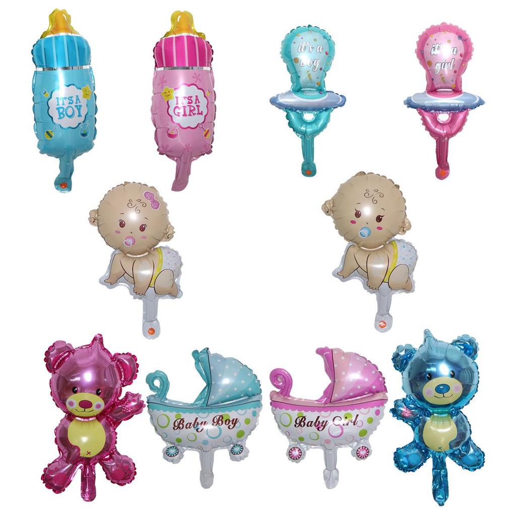 Cross-Border Cartoon Mini Foil Balloon for Baby Birthday or Full Moon Party Decor & Photo Props