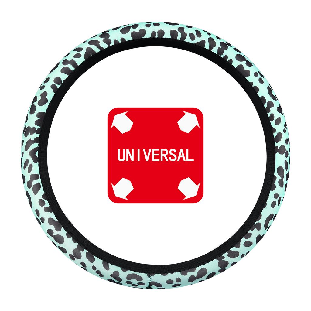 Auto Lenkradbezug hochwertiger Leopardenmuster Göttin innen atmungsaktiv rutschfest ohne Innenring Lenkerabdeckung