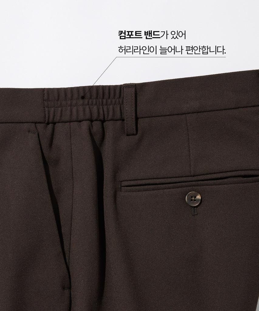 STCO Fleece-Lined Pants_Brown (Straight Fit)_Spaxa03Csh