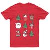 Merry Christmas Holiday Illustrations TShirt Unisex Gift Retro Funny Unisexs
