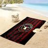 FC Midtjylland Logo Print Beach Towel, Large Soft Quick Dry Towel for Beach Camping Swimming