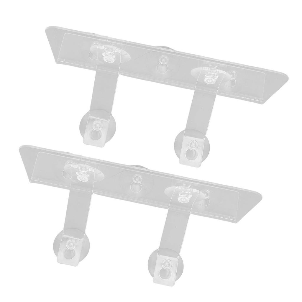 2 Sets Window Suction Cup Shelves Acrylic Wide Sill Extender Plant Pot Floating Shelf for Succulents Picture Frame