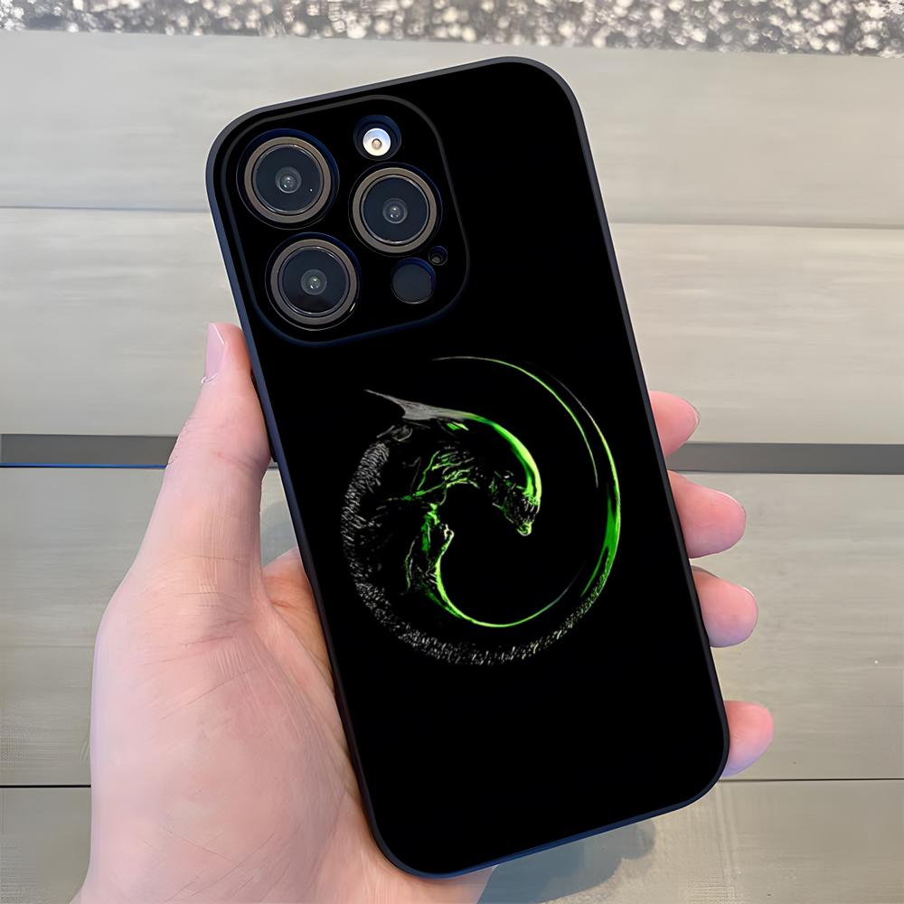 Movie A-Alien Romulus Phone Case For IPhone 17 Air 16 E Pro Max 15 14 13 Mini 12 Pro 11 Max Plus Black Soft Shell