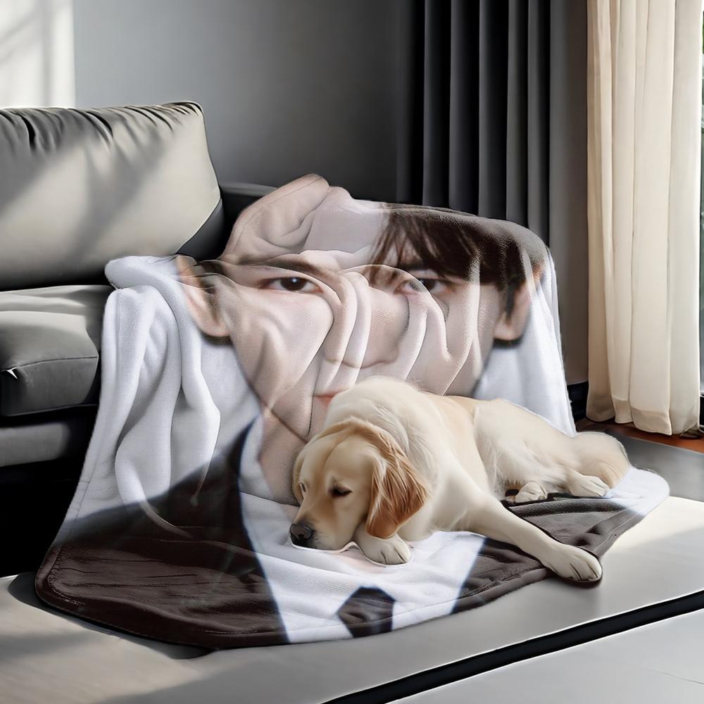 1 pezzo Zhang Linghe Merchandising Celebrità Stile Lusso Leggero Coperta Tematica Stampata / Collezione Ventaglio Zhang Linghe Cinese Antico F