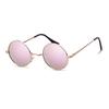 Round Sunglasses High Quality Brand Design Vintage Party Men Circle Frame Shades Sun Glasses Women Yellow Lens Uv400