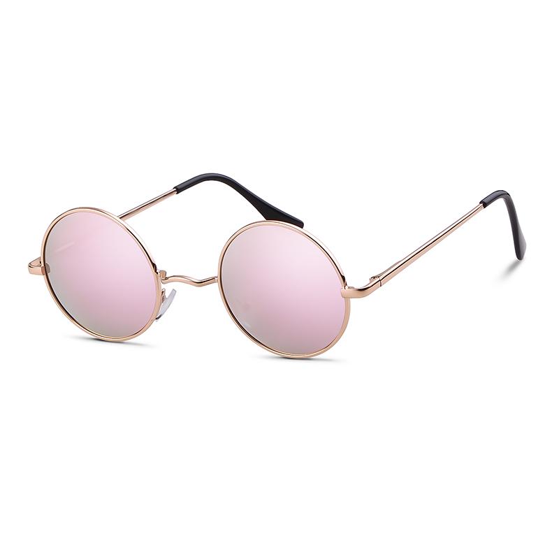 Round Sunglasses High Quality Brand Design Vintage Party Men Circle Frame Shades Sun Glasses Women Yellow Lens Uv400