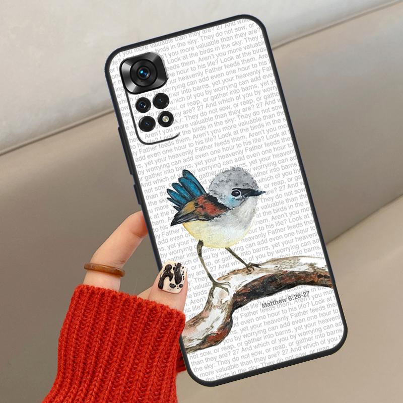 Lovely Birds Hummingbird Phone Case For Xiaomi Redmi Note 8 9 10 11 12 Pro 11S 10S 9S 8T Redmi 10A 10C 9A 9C Cover