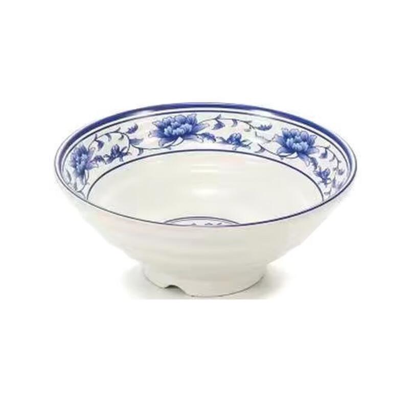 Blue & White A5 Melamine Noodle Bowl Set