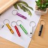 High-Frequency Dual/Single-Hole Aluminum Whistle with Lanyard for Outdoor Survival