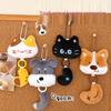 Tengyi Small Animal Plush Charm with Heart Keychain