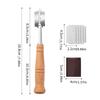 Wooden Handle Curved Bread Slicer Creative Stainless Steel Bread Shaping Knife Dough Dividing Knife