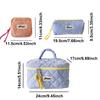 3/1Pcs Creative Plaid Makeup Bag,Large Capacity Makeup Brush Storage Bag,Portable Handheld Travel Bag For Going Out