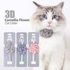 Soft Pet Cat Collar with 3D Flower Buckle Dog Leash New Cats Collar  Pet Decorative