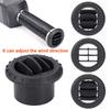 1Pc 75mm Diesel Parking Heater Exhaust Port Rotatable Air Vent Ducting Outlet Exhaust Joiner Connector For Car Truck VAN Camper