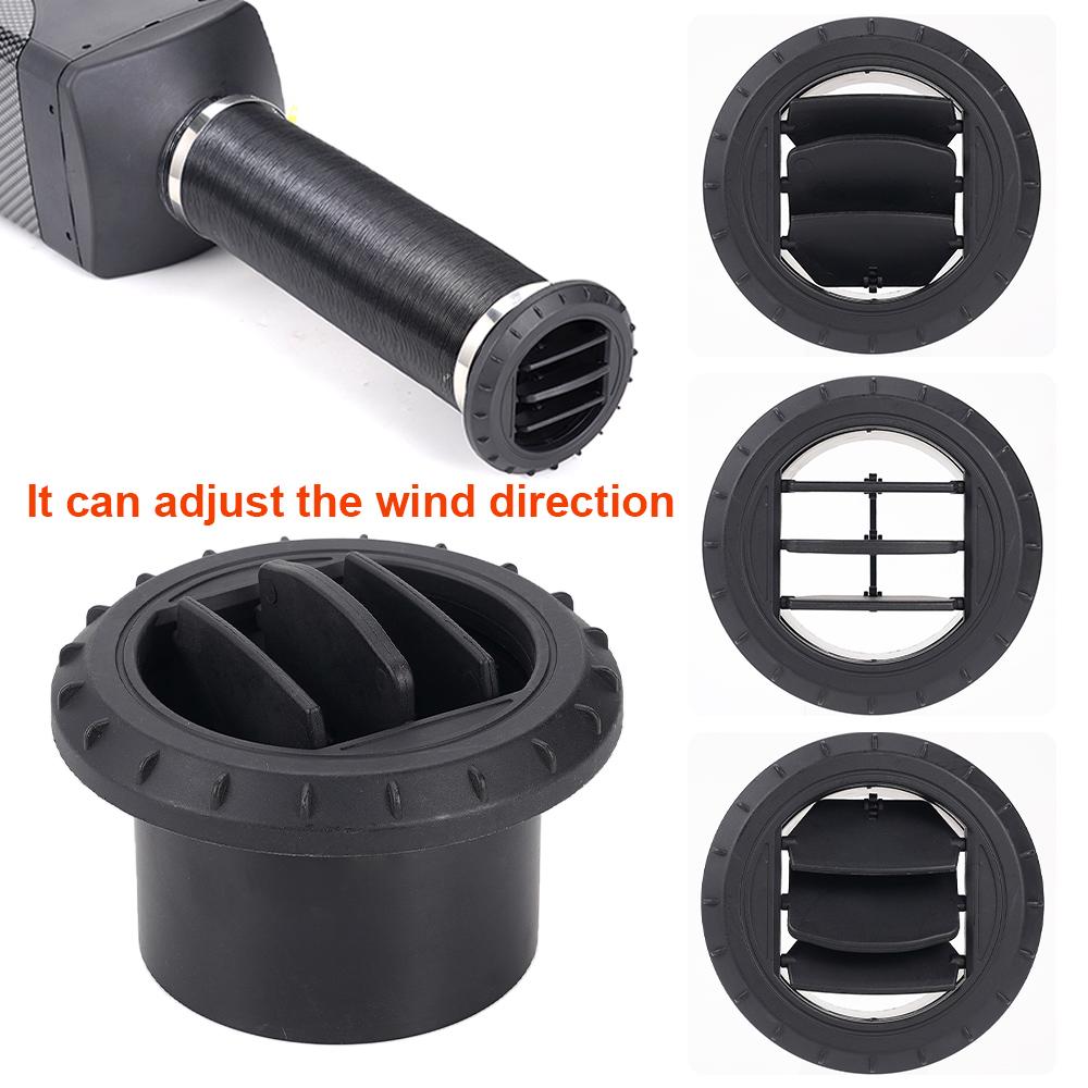1Pc 75mm Diesel Parking Heater Exhaust Port Rotatable Air Vent Ducting Outlet Exhaust Joiner Connector For Car Truck VAN Camper
