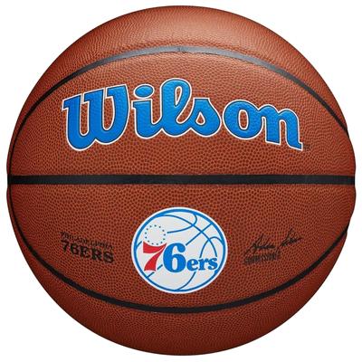 Wilson Team Alliance Philadelphia 76ers Ball, Unisex Brown Basketball