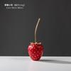Simulation Strawberry Fruit Display Resin Crafts Gold Strawberry Figurine Decorative Figurines Home Decoration Accessories