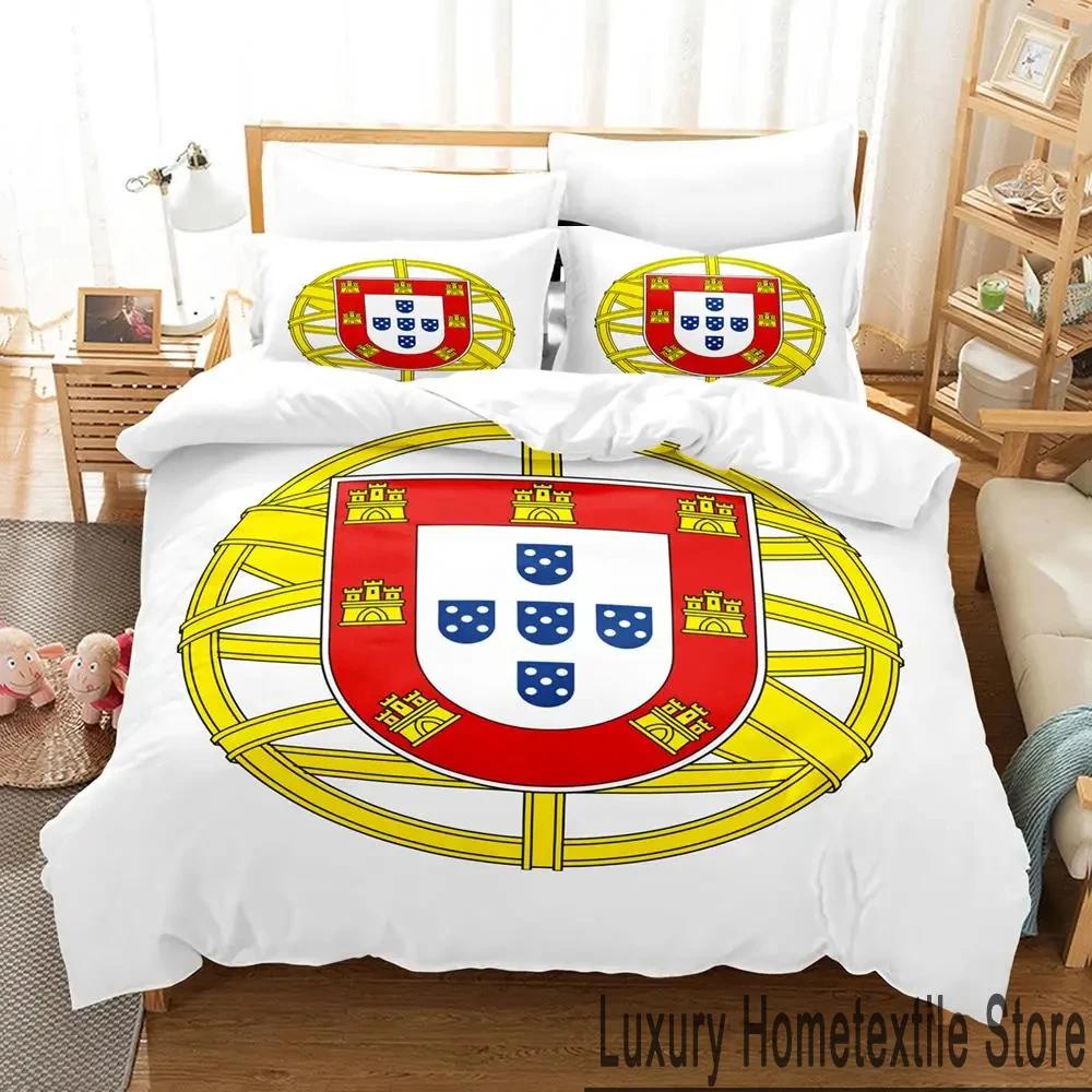 Comforter 3D Print Portugal Flag Bedding Set Boys Girls Twin Queen King Size Bed Boys Adult Home Textileextile