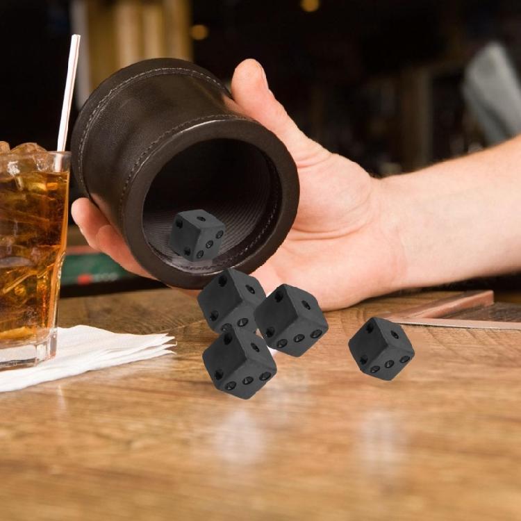 16mm Würfelset Bunte sechsseitige Würfelwürfel mit großen Punkten Spielwürfel Runder Block Kinder Matheunterricht Lernspielzeug