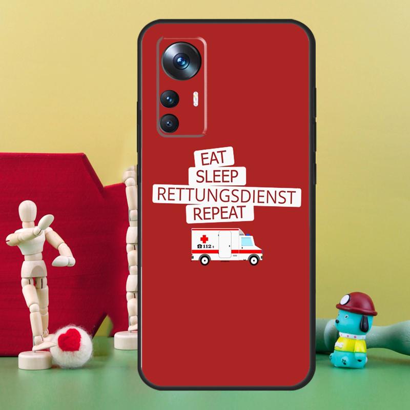 Ambulance EMS EMT Paramedic For Xiaomi 12T 11T 13 Pro 12 Lite 12X Case For POCO F5 X3 X4 X5 Pro F3 F4 GT M5 C40 Coque