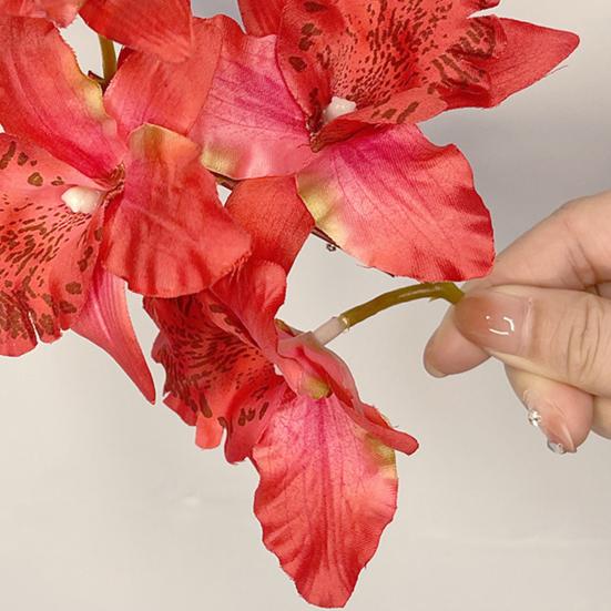 Damen Haarspange Lebendige Farbe 3D Blumendekor Pony Haarspange Bunte Haarnadel