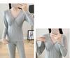 Summer Thin Modal Nursing Pajamas: Long Sleeve Set for Pregnant & Postpartum Women