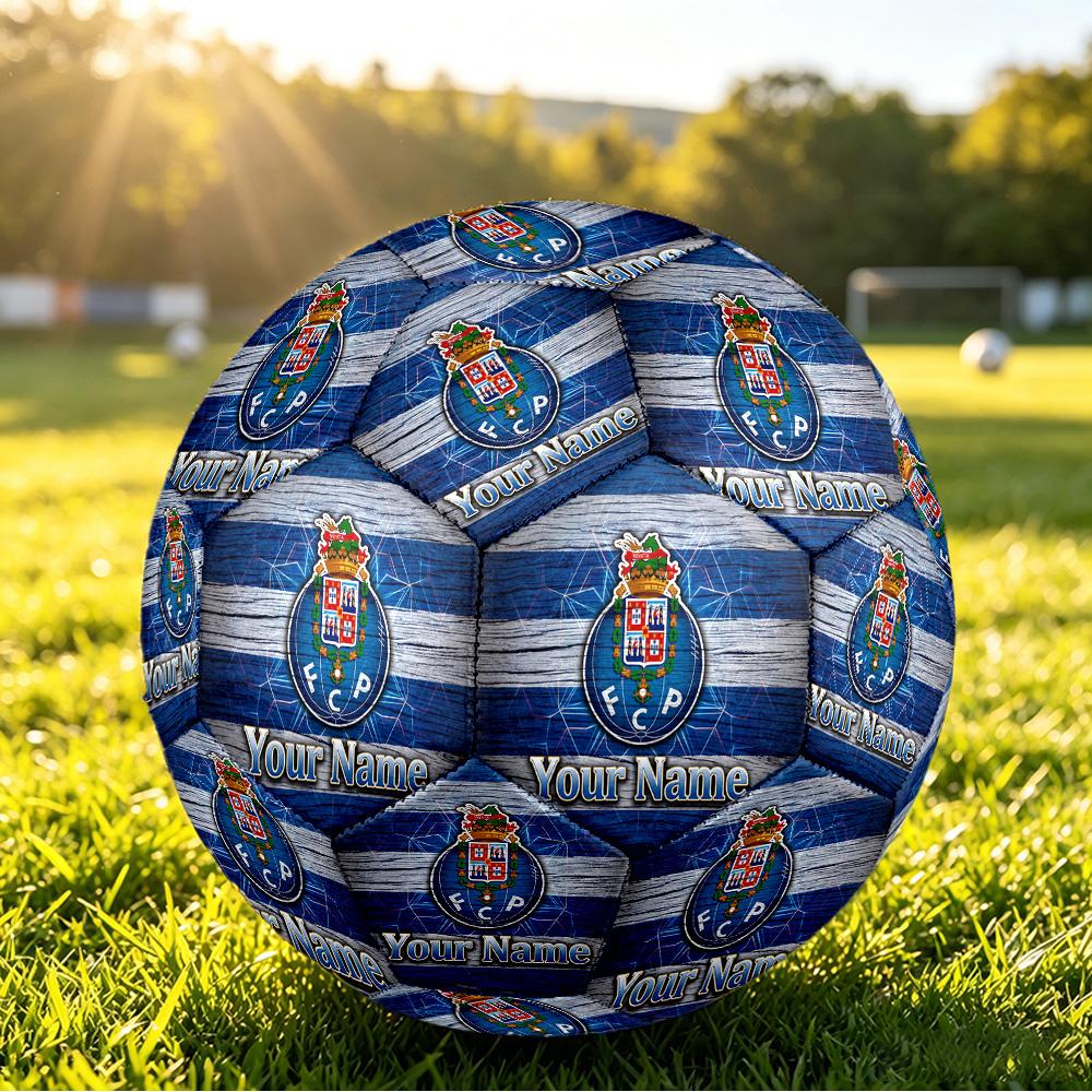 Personalized Size 5 Football FC Porto Pattern Outdoor Game Sports Ball Gift