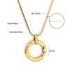 Cross-Border INS Women's Stainless Steel Sweater Chain Necklace Bamboo Chain European American Niche Design Fashionable Light