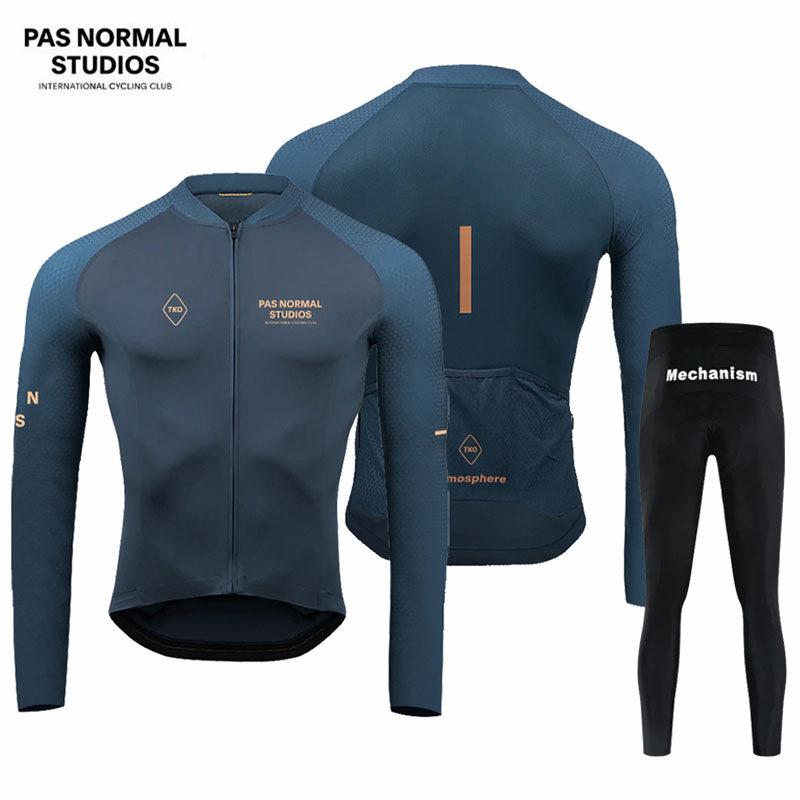Cross-border Special PAS Long-sleeved Cycling Clothes Spring and Autumn Quick-drying Breathable Road Bike Clothes Mountain Bike Clothes Men's PNS