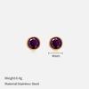 Simple Crystal Stud Earrings Fashion Women December Birthstone Colorful Diamond Earrings for Girls Gift