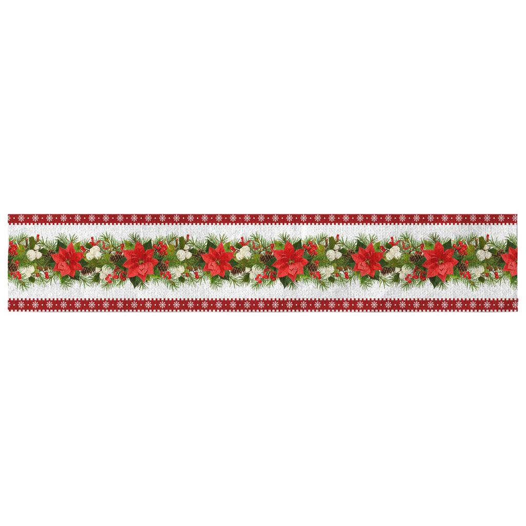 Table Cover Linen Washable Desk Runner for Party Dresser Room Farmhouse Decoration