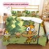 Crazy Summer Camp  Pattern Bedding Quilt Set  Home Decoration  Gift (1 * Duvet Cover + 2 * Pillowcase  Without Core)