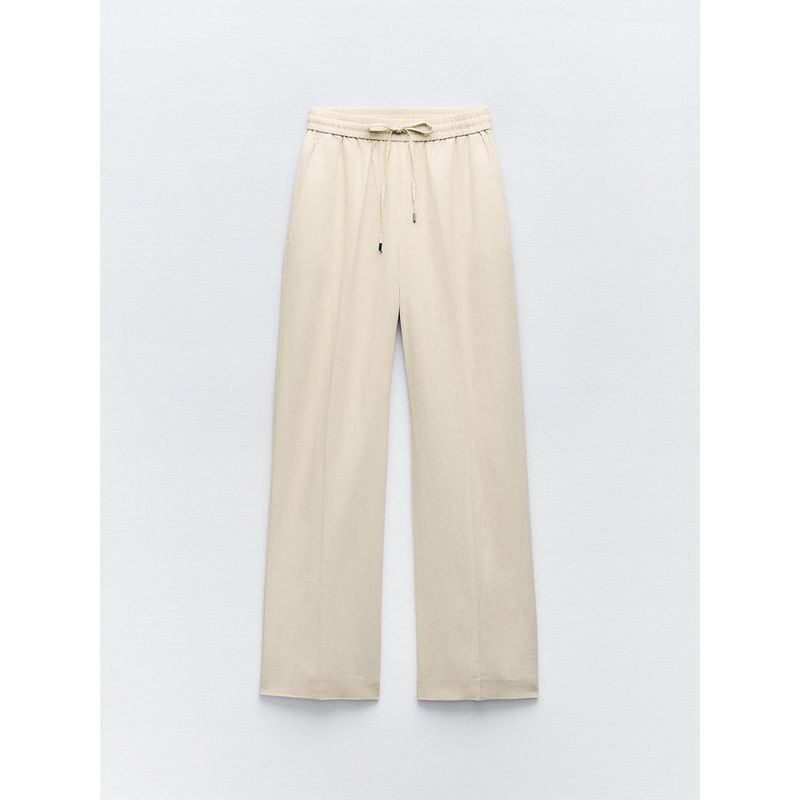 Za2024 Summer New Product Women's Clothes Minimalist Fashion High Waist Casual Wide-Leg Straight Pants Pants 9929040 250