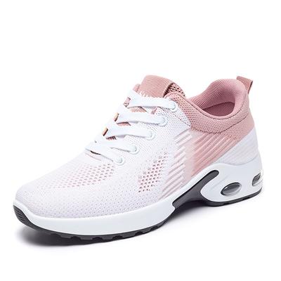 Atmungsaktive Laufschuhe zum Schnüren für Damen, Sportschuhe mit Luftpolsterung und leichtem Mesh, Trainingsschuhe für Outdoor-Sportarten