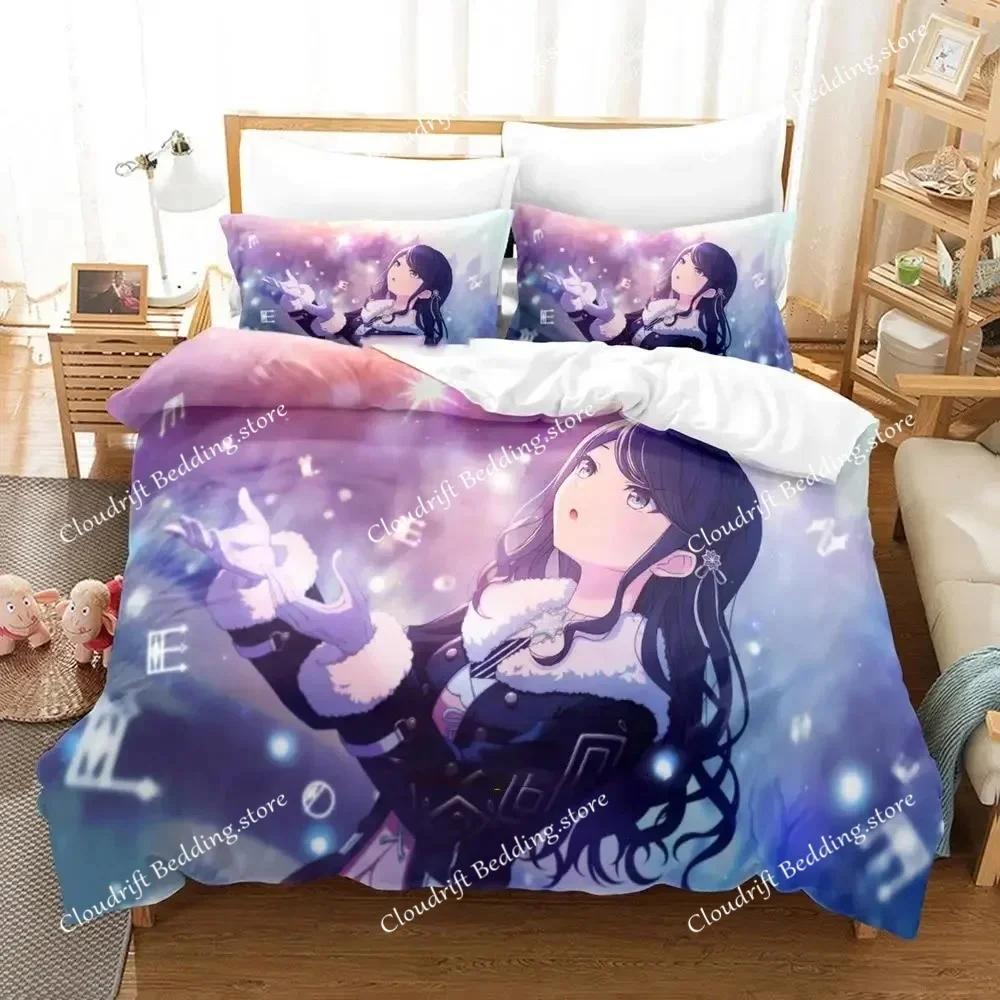 Anime Project SEKAI Hoshino Ichika  Bedding Set Boys Girls Twin Queen Size Duvet Cover Pillowcase Bed Kids Adult026