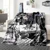 1pc 2PacHip Hop Blanket Soft Lightweight All Season Multi Purpose Throw for Sofa, Bed, Office & Picnics, French Style with Iconic Album Art & Quotes