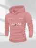 Italy MILANO Milan Multi-Position Flag Letter Hooded Sweater Men's Casual Shoulder Hoodie
