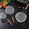 Wood Grain Wood 304 Stainless Steel Skimmer High Feet Kitchen Strainer Basket  Soy Milk