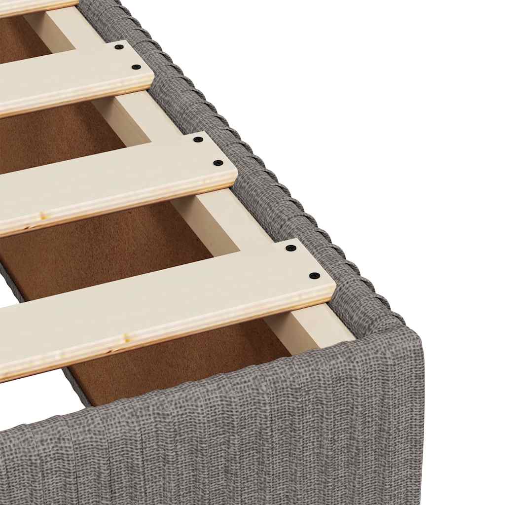 Box Spring Bed with Mattress Taupe 180x200 Cm Fabric