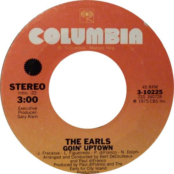 

7inch Record EARLS - Goin Uptown 310225 Columbia 1975 US Soul/Funk Used