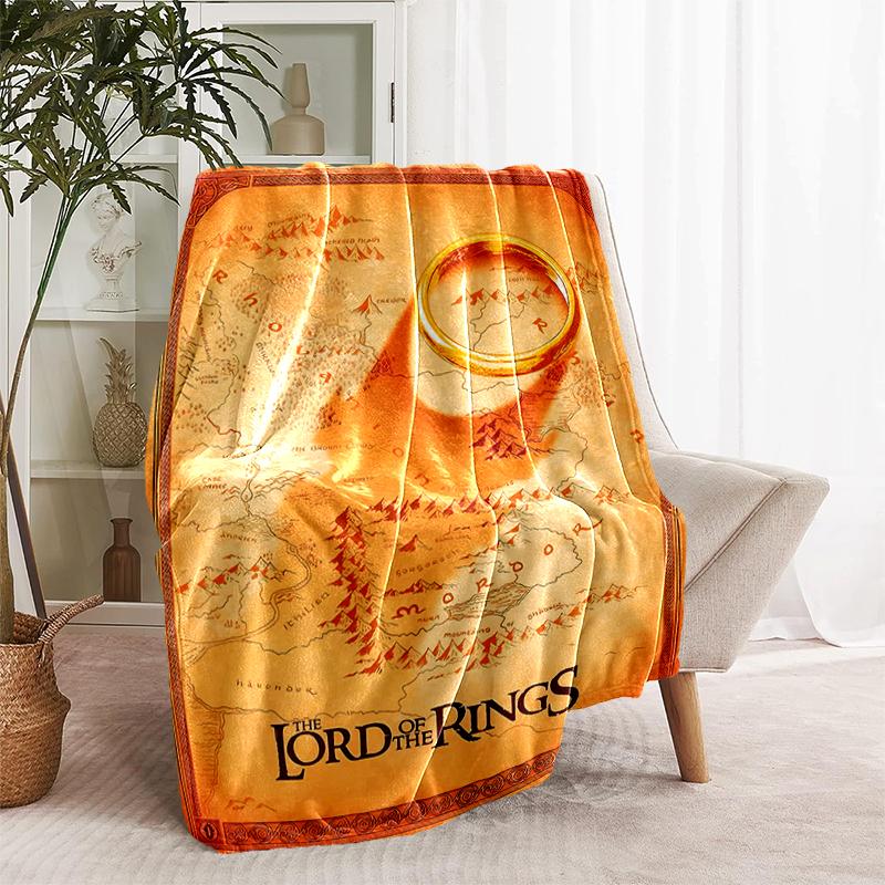 1pc Blanket The Lord of the Rings2 Print Design, Lightweight Blanket for Sofa, Bed- Soft &Warm, Gift for All Seasons like Christmas, Halloween