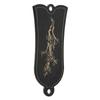 Guitar Truss Rod Cover Decorative Iron Black Plum Blossom Pattern Bell Shape 2 Holes Electric Guitar Parts